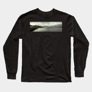 River Tyne Panoramic View From South Shields Long Sleeve T-Shirt